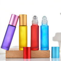 Bouteille d'anis Unique de 8ml, bouteille de parfum en verre d'huile essentielle de couleur à la mode en rouleau pour huile essentielle