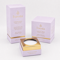 Boîte d'emballage rigide de luxe personnalisée pour bougies, avec couvercle et base en feuille d'or, pour soins de la peau, avec insert pour pot de bougie parfumée