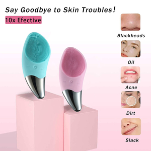 Electric Facial Cleansing <strong>Brush</strong> Silicone <strong>Sonic</strong> Face Cleaner Deep Pore <strong>Cleaning</strong> Skin Massager Face Cleansing <strong>Brush</strong> - Product Image 3