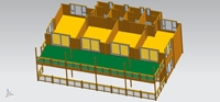 Casa de Madera Europea, Villa de Madera, Cabaña de Troncos de 2 Pisos, Casa Prefabricada