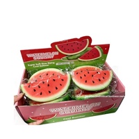 PU Watermeloen Squishy Speelgoed Bijtbaar Langzaam Opkomende Fruitvormige Stressverlichtende Speelgoed