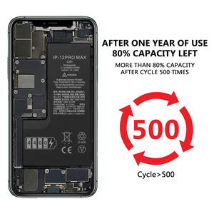 Batería de litio de alta capacidad de repuesto para iPhone 12 Pro Max, nueva con función de carga certificada por ROHS y MSDS - Product Image 5