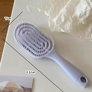 Custom Private Label Travel <b>Curly</b> Cute Shower Plastic Scalp Massage Detangle Round Hair <b>Brush</b> Wholesale with logo - Product Image 4