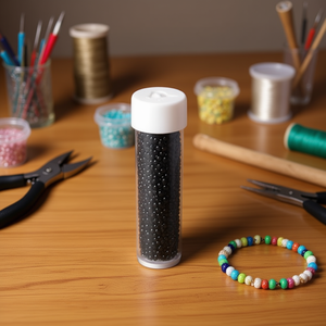 Perline Ilan Abalorio nere, 12 pezzi per tubo, per la creazione di gioielli - Product Image 3