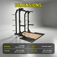 Rack de musculation multifonctionnel OKPRO pour la musculation, la force athlétique et les squats, avec plateforme