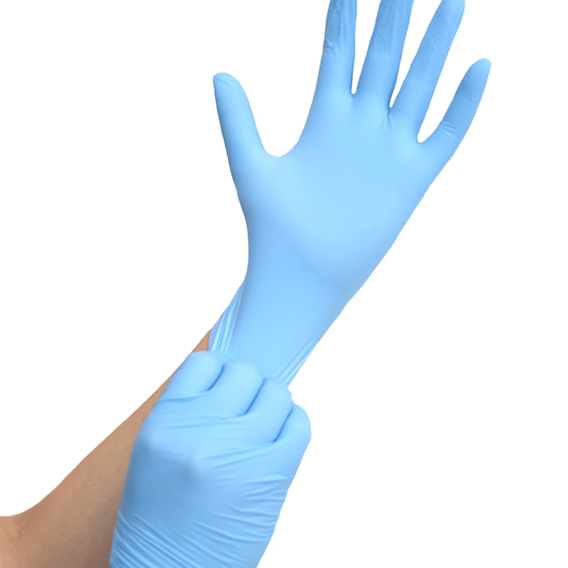 Disposable Durable Black Blue Nitrile Gloves