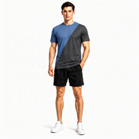 T-shirt à manches courtes pour homme avec impression diagonale personnalisée OEM ODM, impression par sublimation, impression 3D sur toute la surface pour maillot de sport