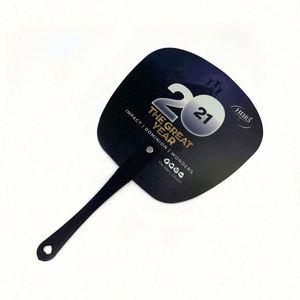 Wholesale Customized PP Plastic <b>Hand</b> <b>Fan</b> with Promotional Logo Printing Novelty Gifts - Product Image 2