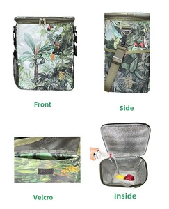 Nouvelle mode Double couche Portable épaule sac de pique-nique grande capacité Oxford imprimé sac de glace usine personnalisable canettes vin nourriture - Product Image 1