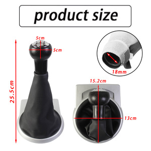 Citroen Sega Gear <b>Shift</b> <b>Knob</b> Black Leather Ergonomic Design Set - Product Image 4