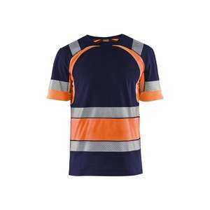 BLAKLADER-Camiseta 342110308853L Azul marino/Naranja de alta visibilidad-EAN 7330509620045 ROPA DE TRABAJO DE LA HI-VIS - Product Image 1