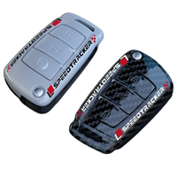 Couverture de clé de voiture en fibre de carbone ABS coque de support de voiture couverture à distance accessoires de style de voiture pour Audi A1 A3 A4 A5 Q7 A6 C5 C6