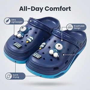 Zuecos Cerrados con Plataforma de EVA para Hombre, Impermeables, Transpirables, Ligeros, de Secado Rápido, Antideslizantes, Ecológicos y Modernos - Product Image 5