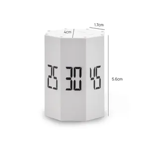 2022 Hot Sale Countdown Visuele Analoge Timer Voor Kinderen Studie Klaslokaal Vergadering 3d Octaëdrische Timer