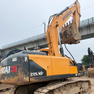 รถขุดไฮดรอลิก Korea Robex Hyundai 215VS บูมเสริมแรง ประหยัดน้ำมัน พร้อมหัวเจาะ ราคาถูก - Product Image 1