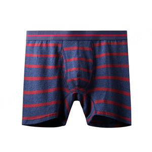 Venta al por mayor de ropa interior de playa de los hombres de alta calidad de punto suelto transpirable Comfotbale rayas Boxer - Product Image 1