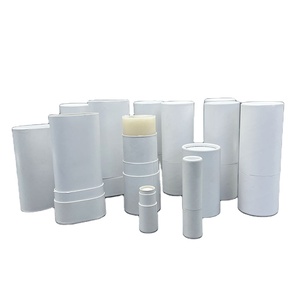 Tubo de embalaje de desodorante en barra de papel roll-on ovalado biodegradable respetuoso con el medio ambiente para lápiz labial maquillaje papel artesanal embalaje cosmético - Product Image 5