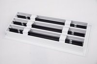 Diffuseur d'air linéaire moderne en aluminium, grille de ventilation pour système CVC, grille de ventilation de plafond extérieure pour climatisation