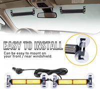 OPPLIGHT-Luces estroboscópicas de emergencia para salpicadero, ámbar, Chip LED integrado de 40 piezas, 26 luces estroboscópicas de salpicadero con modo intermitente