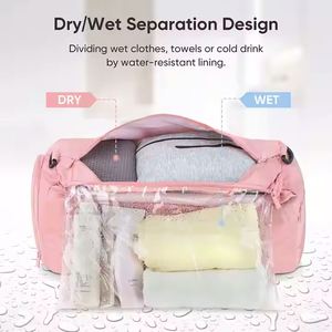 Custom Multi-functional <b>Waterproof</b> Travel Bag Large Capacity Storage Bags Sports <b>Backpack</b> Dry and Wet Separation Duffle Bag - Product Image 4