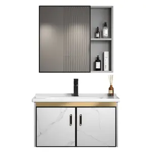 Blanc 20-24 pouces prix bas vente chaude peut être personnalisé miroir armoire murale en aluminium armoire de salle de bains