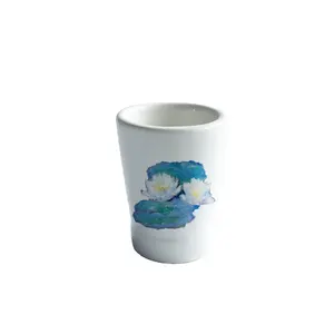 Handgemachte individuell bedruckte Porzellan Schnaps gläser Claude Monet Seerosen Sammlung Modernes Design für Home Drink ware