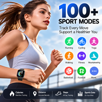 1.83 İnç Kare Ekranlı Akıllı Saat 123 Spor Modu BT Aramalı Akıllı Saat Kan Oksijeni Özelleştirilebilir Logo Özelleştirilebilir Ambalaj Su Geçirmez