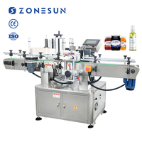 ZONESUN ZS-TB260 flacon bocal en verre peut autocollant vin bouteille d'eau bouteille ronde bouteille d'étiquetage Machine pour bouteilles rondes