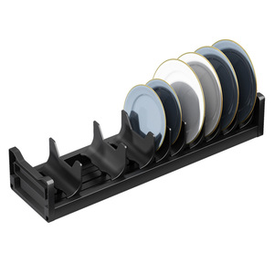 2 layer pull out dish plate dry rack for cabinets plastic kitchen accessories organizer bowl storage shelf cutlery cup holder