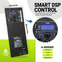 RQSONIC D3-2K Amplificateur de puissance 2000W en direct d'usine, module d'amplificateur de classe D professionnel pour enceinte active