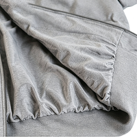Veste bomber grise pour homme, col rembourré, légère, vêtement d'extérieur, style urbain, pour les trajets quotidiens et les week-ends, service de conception personnalisée