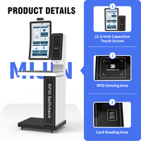 Kiosco Inteligente de Autoservicio para Préstamo y Devolución de Libros, Compatible con RFID, SIP2, SDK, API, Koha, Alma LMS, Directo de Fábrica