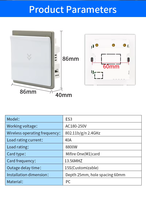 Interrupteur d'énergie WiFi Locstar à économie d'énergie 13,56 MHz RFID pour chambre d'hôtel, interrupteur électrique pour carte de chambre TTHotel, système de verrouillage de porte d'hôtel