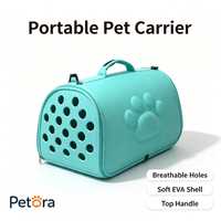 Sac de transport pour animaux de compagnie Petora, surface moulée légère, facile à transporter, sac à main pour chaton, petit chien, visite à la clinique vétérinaire