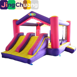 JingChuang Modelo 6062 Trampolín Inflable de Tela Oxford de Doble Fila, Castillo Hinchable con Tobogán, Juegos Inflables para Exteriores, Superventas - Product Image 5