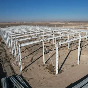 Dois nível prefab construção pintura máquina futebol estádio lanying profissional grade simples aço estruturas