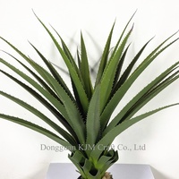 88cm 33 Feuilles Sisal Artificiel Chanvre Plante Plastique Artificiel Sisal Chanvre Agave Plantes Faux Sisal Agave Plant