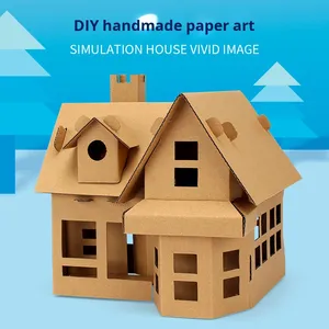 Jouets d'assemblage en carton faits main pour enfants : avion, char, voiture, sous-marin – Idéal pour la maternelle (0-24 mois) – Vente en gros - Product Image 4
