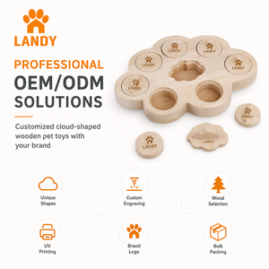 Juguete Interactivo de Búsqueda de Golosinas Ocultas, Caja de Forrajeo de Madera Natural para Conejos, Centro de Juego y <span class=keywords><strong>Ejercicio</strong></span> para Animales Pequeños - Product Image 6
