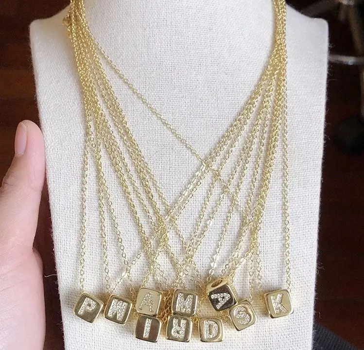 Простое Элегантное дизайнерское ожерелье для девочек, ожерелье из чистого золота 18 карат