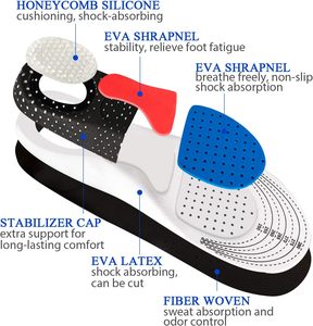 แผ่นรองรองเท้ากีฬา EVA อเนกประสงค์แบบรังผึ้ง แผ่นรองรองเท้าออร์โธปิดิกส์ ระบายอากาศได้ดี สำหรับวิ่ง ขายส่งจากผู้ผลิต - Product Image 5