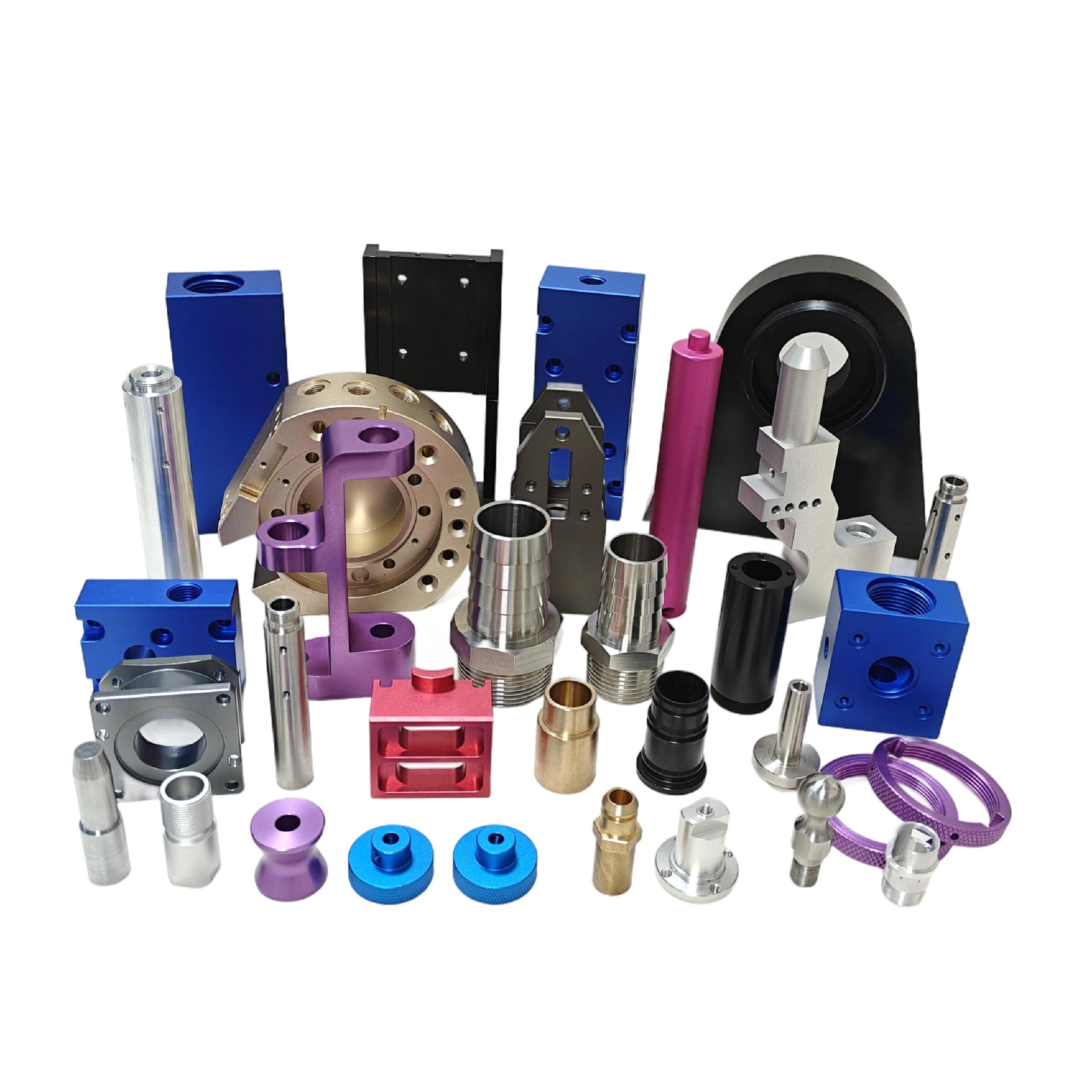 Custom Color Anodized Aluminium 5 Axis CNC Machining Milling One-stop Services for High Precision Parts Scale 0.01mm Tolerance