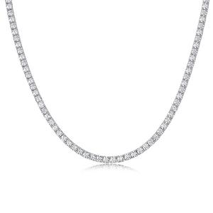 Collier de tennis en argent S925 pour femmes nouveau Design Moissanite étoile et rivière sans fin pour les fêtes anniversaires mariages - Product Image 1