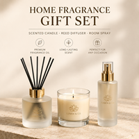 Coffret Cadeau Luxe Personnalisé Parfums d'Ambiance Bougie Parfumée Diffuseur à Bâtonnets Spray d'Ambiance Cadeau d'Entreprise de Fêtes Usine OEM
