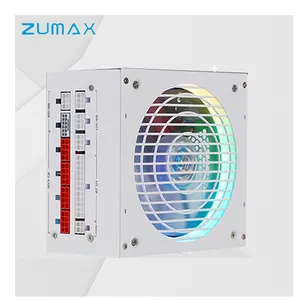 zumax new arrive 80 Plus GOLD Full Modular ATX PC Power Supply white atx 3.0 gaming psu 850w