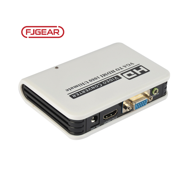 FJ-VH001 Fjgear Vga+audio to hdmi Converter 1080P HD Video Converter with Audio Plastic Shell