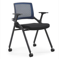 Chaise de bureau ergonomique en gros chaise de réunion pliable économise de l'espace chaise de formation bon marché
