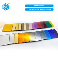 3mm 4x8ft Colorful Blue Pmma Decorations Feuille de miroir acrylique doré pour découpe laser