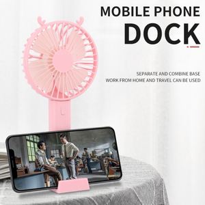 2026 New Arrival Usb Rechargeable Portable Pocket Small Stand <b>Table</b> With Phone Holder Outdoor Hand Held Handheld Mini Fan - Product Image 2