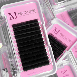 Extension ciglia professionali 0.07 <span class=keywords><strong>C</strong></span>/D Curl, nere naturali coreane, effetto Camelia, con ventola automatica, per saloni, all'ingrosso - Product Image 4
